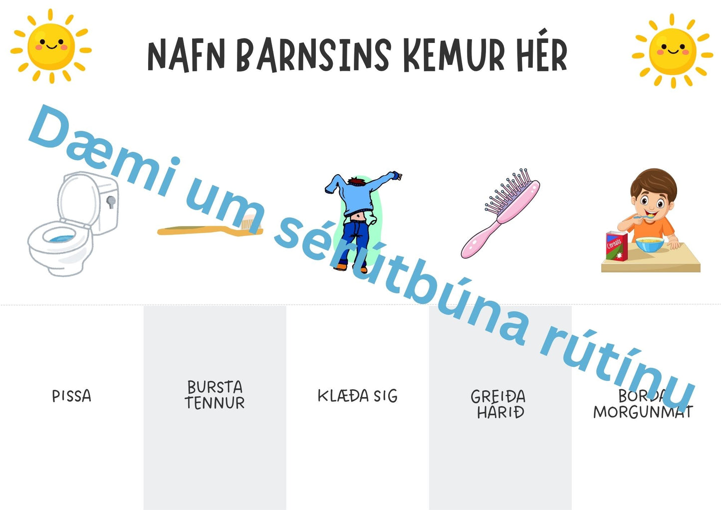 Sérútbúin morgunrútína