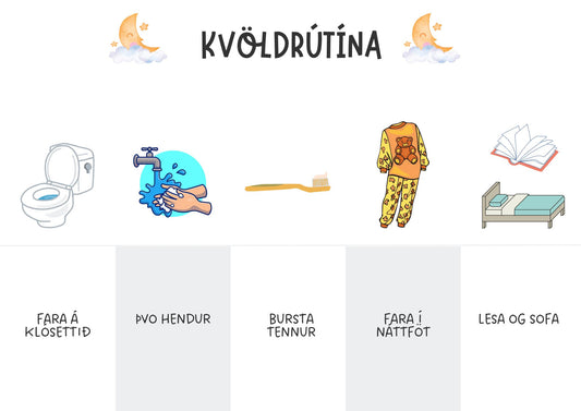 Kvöldrútína