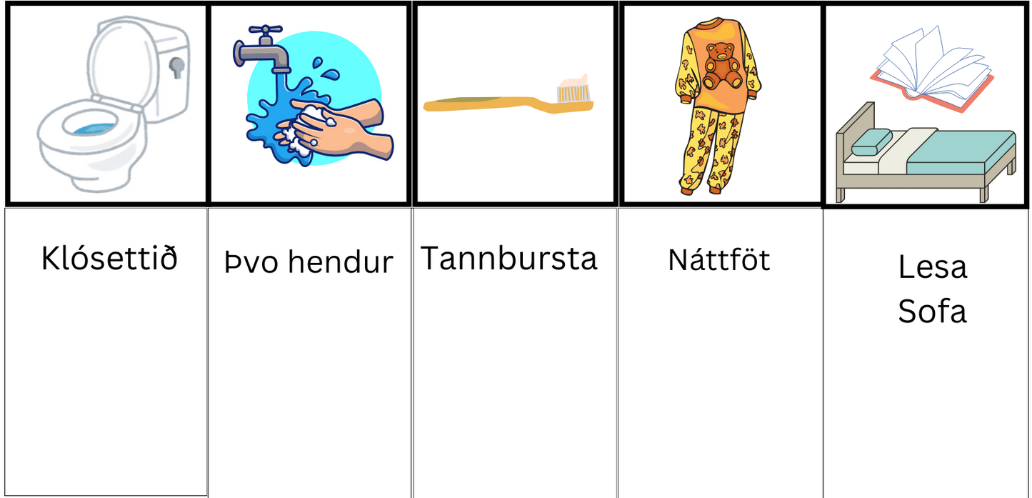 Kvöldrútína